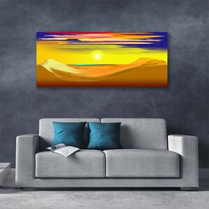 Obraz Canvas Púšť sĺnk umenie 125x50 cm