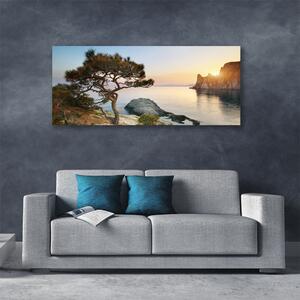 Obraz Canvas Jazero strom príroda 125x50 cm