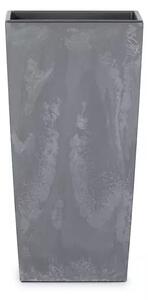 Plastový kvetináč DURS170E 17 cm - tmavosivá