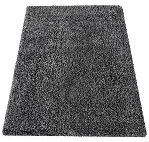 DY Moderný antracitový shaggy koberec Rozmer: 200x290 cm