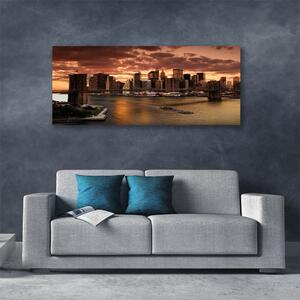 Obraz Canvas Mesto brooklynský most 125x50 cm
