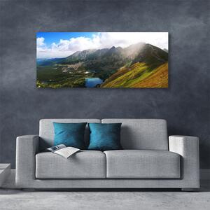 Obraz Canvas Hory lúka príroda 125x50 cm