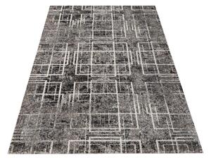 DY Sivý koberec s geometrickým vzorom Panamero 09 Rozmer: 60x100 cm