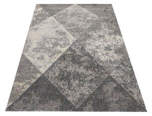 DY Sivý koberec s geometrickým vzorom Vista 05 Rozmer: 80x150 cm