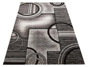 DY Sivý moderný koberec s geometrickým vzorom Panamero 06 Rozmer: 60x100 cm