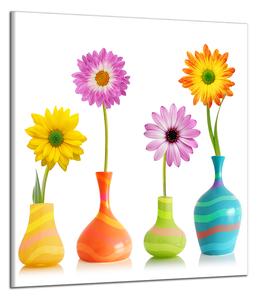 Obraz na plátne Kvety vo vázach