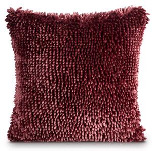 Dekorstudio Dekoračná obliečka na vankúš SHAGGY so strapcami 45x45cm - bordová