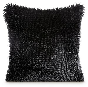 Dekorstudio Dekoračná obliečka na vankúš SHAGGY so strapcami 45x45cm - čierna