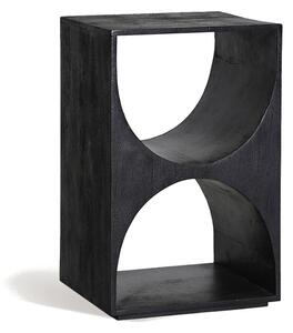 MUZZA Odkladací stolík Kerele 35 cm čierny