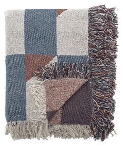 MUZZA Deka Betru 160 x 130 cm modro-hnedá