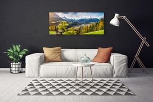 Obraz na plátne Sklenená alpy príroda 125x50 cm