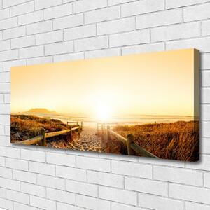 Obraz Canvas Chodník pláž more 125x50 cm