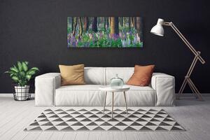 Obraz na plátne Les kvety príroda 125x50 cm