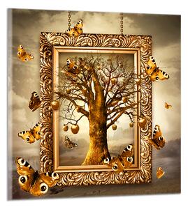 Moderný obraz Strom a motýle