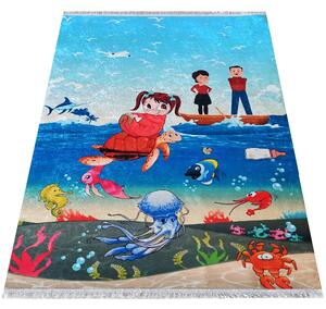 DY Detský koberec s motívom morského sveta Bambino 07 Rozmer: 120x180 cm