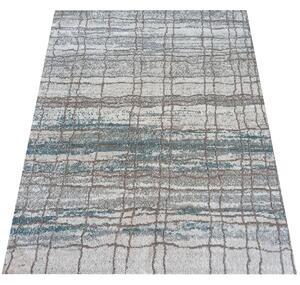 DY Moderný sivo-hnedý koberec s linkami Roxanne 06 Rozmer: 60x100 cm