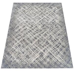 DY Sivý koberec s abstraktným vzorom Roxanne 08 Rozmer: 60x100 cm