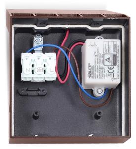 Brilagi - LED vonkajšie nástenné svietidlo RIANO LED/8W/230V hnedé IP65