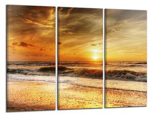 Obraz na stenu Západ slnka na pláži