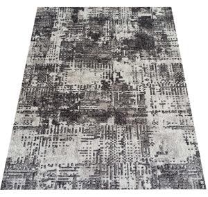 DY Sivý moderný koberec s abstraktným vzorom Panamero 18 Rozmer: 60x100 cm