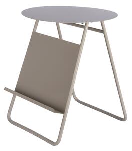 MUZZA Odkladací stolík Cenas ⌀40 cm sivý