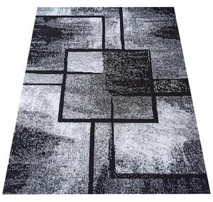 DY Sivo-čierny koberec s geometrickým vzorom Soho 16 Rozmer: 120x170 cm