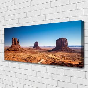 Obraz Canvas Púšť hory príroda 125x50 cm