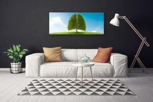 Obraz Canvas Tráva strom pľúca príroda 125x50 cm