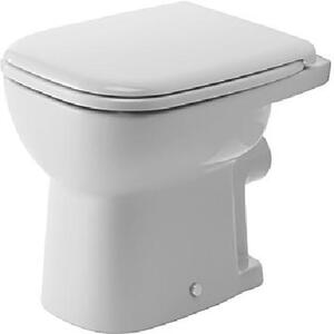 Duravit D-Code - Stojace WC, ploché splachovanie, zadný odpad, biela 21090900002