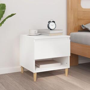 Nočný stolík biely 50x46x50 cm spracované drevo