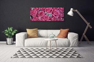 Obraz na plátne Ruže kvety rastlina 125x50 cm