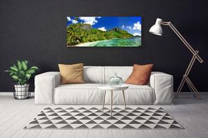 Obraz na plátne Pláž hory príroda 125x50 cm