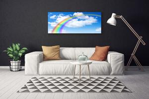 Obraz na plátne Dúha nebo mraky príroda 125x50 cm