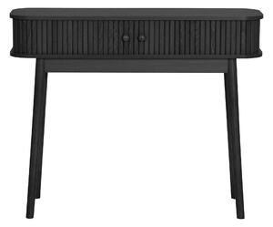 MUZZA Konzolový stolík NIKE 100 x 30 cm čierny