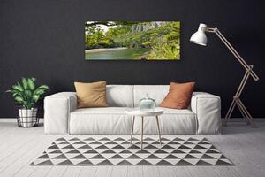 Obraz na plátne Jazero príroda 125x50 cm