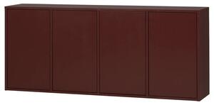 MUZZA Komoda Lerme 198 x 39 cm Burgundy