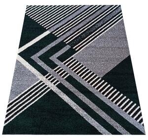 DY Sivo-zelený koberec s geometrickým vzorom Otto 03 Rozmer: 80x150 cm