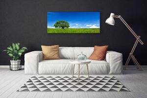 Obraz na plátne Tráva strom príroda 125x50 cm