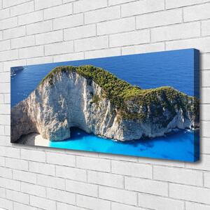 Obraz na plátne Skaly more príroda 125x50 cm