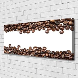 Obraz na plátne Káva zrnká kuchyňa 125x50 cm