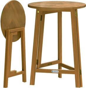 Barový skladací stôl Ø80 cm - agát