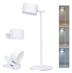 SOLIGHT LED nabíjacia lampička 3v1, 280lm, zmena CCT, stmievanie, biela