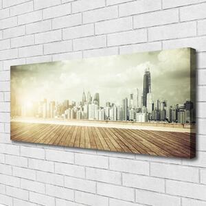 Obraz Canvas Mesto new york paneláky 125x50 cm