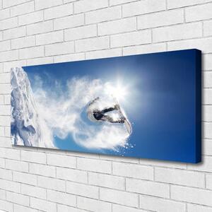Obraz Canvas Snowboard šport sneh zima 125x50 cm