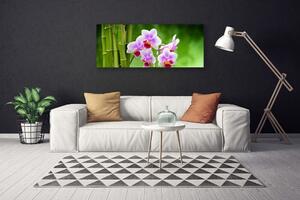 Obraz Canvas Bambus orchidea kvety zen 125x50 cm