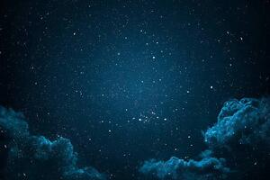 Fotografia Night sky with stars and clouds., michal-rojek, (40 x 26.7 cm)