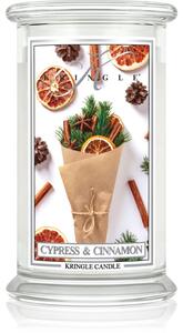 Kringle Candle Cypress & Cinnamon vonná sviečka 624 g