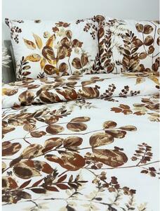 Zdravsi-spanok Posteľná obliečka Brown Leaves 140x200/70x90 cm