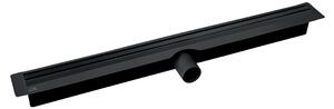 Laveo Sprchový odtokový žľab Slim 50 cm - COS_750D, čierna kartáčovaná