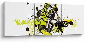 Obraz - Street dance (s hodinami) (90x30 cm)
